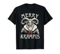 Merry Krampus Christmas Ugly Monster Hombres Mujeres Niños Divertido Camiseta