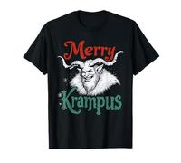 Merry Krampus Christmas Ugly Monster Hombres Mujeres Niños Divertido Camiseta