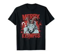 Merry Krampus Christmas Ugly Monster Hombres Mujeres Niños Divertido Camiseta