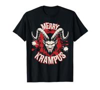 Merry Krampus Christmas Ugly Monster Hombres Mujeres Niños Divertido Camiseta