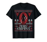 Merry Krampus Horror Creepy Evil Funny Feo Navidad Camiseta