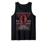 Merry Krampus Horror Creepy Evil Funny Feo Navidad Camiseta sin Mangas