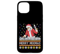 Merry Mixmas Funny Christmas DJ Santa Music Party Feo Carcasa para iPhone 15 Plus