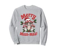 Merry Mush-mas Cottagecore Christmas Cozy Woodland Mycophile Sudadera
