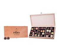 Merry Prestige - 30 chocolates artesanales para Navidad en una caja de madera