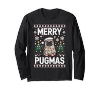 Merry Pugmas Dog Pug Xmas suéter Feo de Navidad Manga Larga