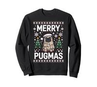 Merry Pugmas Dog Pug Xmas suéter Feo de Navidad Sudadera