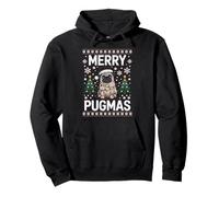 Merry Pugmas Dog Pug Xmas suéter Feo de Navidad Sudadera con Capucha