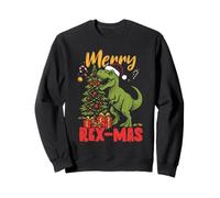 Merry Rex-Mas Santa Dinosaurio Retro Navidad Dino Sudadera