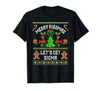 Merry Rizzmas Vamos a Conseguir Sigma Ironic Christmas Brainrot Meme Camiseta