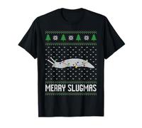 Merry Slugmas, Slug Christmas Lights feo suéter Camiseta