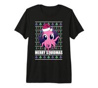 Merry SQUIDMAS Suéter Feo de Navidad con diseño de Pulpo de Papá Noel Camiseta Premium