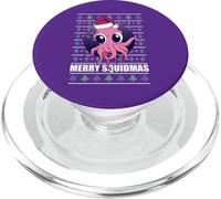 Merry SQUIDMAS Suéter Feo de Navidad con diseño de Pulpo de Papá Noel PopSockets PopGrip para MagSafe