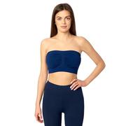 Merry Style Bandeau Top Deportivo Bra Sin Tirantes Ropa Verano Mujer 06 161(Azul Oscuro, S-M)