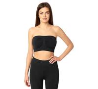 Merry Style Bandeau Top Deportivo Bra Sin Tirantes Ropa Verano Mujer 06 161 (Negro, M-L)