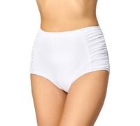 Merry Style Bragas de Bikini Parte de Abajo Bañador Corte Alto Mujer MS10-119 (Blanco(0016), 50)