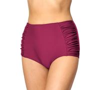 Merry Style Bragas de Bikini Parte de Abajo Bañador Corte Alto Mujer MS10-119 (Burdeos (5288), 46)