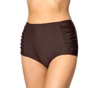 Merry Style Bragas de Bikini Parte de Abajo Bañador Corte Alto Mujer MS10-119 (Marrón (8157), 38)