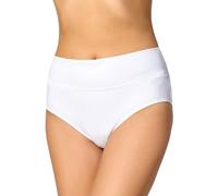 Merry Style Bragas para Mujer Culote de Bikini Parte de Abajo Traje de Baño Pantalones Cortos de natación Tangas Braguitas de Cintura Media para Mujeres MSVR5 (Blanco (0016), 42)
