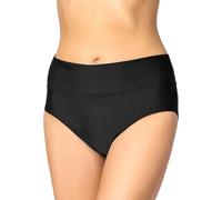 Merry Style Bragas para Mujer Culote de Bikini Parte de Abajo Traje de Baño Pantalones Cortos de natación Tangas Braguitas de Cintura Media para Mujeres MSVR5 (Negro (9240), 40)