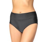 Merry Style Bragas para Mujer Culote de Bikini Parte de Abajo Traje de Baño Pantalones Cortos de natación Tangas Braguitas de Cintura Media para Mujeres MSVR5 (Grafito (9154), 42)