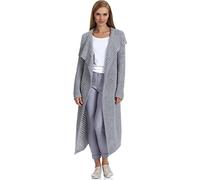 Merry Style Chaqueta de punto para Mujer H4Z3L (Gris, L/XL)