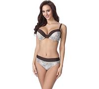 Merry Style Conjunto Bikini Push-Up Sujetador y Bragas 2 Piezas Mujer F21 (Patrón-330, ES (Top 90F / Bragas 40))
