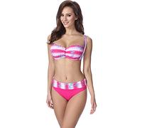Merry Style Conjunto Bikini Sujetador y Bragas 2 Piezas Mujer F13 (Patrón-317, ES (Top 90G / Bragas 40))