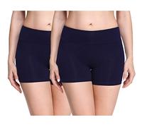 Merry Style Culote de Ciclismo Mallas Cortas Leggins Mujer 2Pack MS10-284(2Pack Azul Marino/Azul Marino,S)