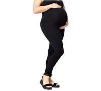 Merry Style Leggings largos de maternidad de algodón de tallas grandes con cintura alta suave MS10-463, Negro , 4XL Grande
