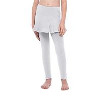 Merry Style Leggings Mallas Largas con Falda Niña MS10-254 (Melange, 128 cm)