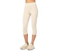 Merry Style Leggins 3/4 Mallas Deportivas Mujer MS10-144 (Ecru, M)
