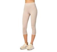 Merry Style Leggins 3/4 Mallas Deportivas para Mujer Fitness Leggings Piratas Leggins Capri de Mujeres Verano Pantalones Piratas Yoga MS10-144 (Beige, 4XL)