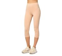Merry Style Leggins 3/4 Mallas Deportivas para Mujer Fitness Leggings Piratas Leggins Capri de Mujeres Verano Pantalones Piratas Yoga MS10-144 (Nude, XS)