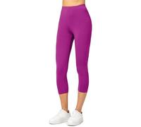 Merry Style Leggins 3/4 Mallas Deportivas para Mujer Fitness Leggings Piratas Leggins Capri de Mujeres Verano Pantalones Piratas Yoga MS10-144 (Fucsia, S)