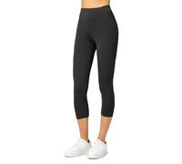 Merry Style Leggins 3/4 Mallas Deportivas para Mujer Fitness Leggings Piratas Leggins Capri de Mujeres Verano Pantalones Piratas Yoga MS10-144 (Negro, XXL)