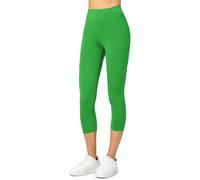 Merry Style Leggins 3/4 Mallas Deportivas para Mujer Fitness Leggings Piratas Leggins Capri de Mujeres Verano Pantalones Piratas Yoga MS10-144 (Verde, S)