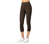 Merry Style Leggins 3/4 Mallas Deportivas para Mujer Fitness Leggings Piratas Leggins Capri de Mujeres Verano Pantalones Piratas Yoga MS10-144 (Marron, XXL)
