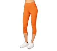 Merry Style Leggins 3/4 Mallas Deportivas para Mujer Fitness Leggings Piratas Leggins Capri de Mujeres Verano Pantalones Piratas Yoga MS10-144 (Naranja, M)