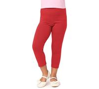 Merry Style Leggins 3/4 para Niñas Mallas capri Pantalones Piratas Ropa Infantil Deportiva para Niña verano y primavera MS10-226 (Rojo, 116 cm)