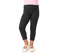 Merry Style Leggins 3/4 para Niñas Mallas capri Pantalones Piratas Ropa Infantil Deportiva para Niña verano y primavera MS10-226 (Negro, 146 cm)
