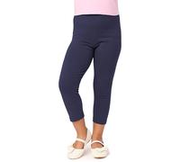 Merry Style Leggins 3/4 para Niñas Mallas capri Pantalones Piratas Ropa Infantil Deportiva para Niña verano y primavera MS10-226 (Azul Marino, 134 cm)