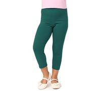 Merry Style Leggins 3/4 para Niñas Mallas capri Pantalones Piratas Ropa Infantil Deportiva para Niña verano y primavera MS10-226 (Verde Esmeralda,128)