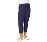 Merry Style Leggins 3/4 para niñas Mallas Deportivas Pantalones Piratas Leggins Infantiles de Viscosa Ropa de Deporte Leggings Capri para Niña MS10-131 (Azul Marino, 116 cm)