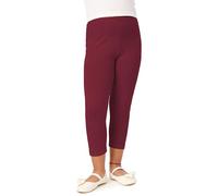 Merry Style Leggins 3/4 para niñas Mallas Deportivas Pantalones Piratas Leggins Infantiles de Viscosa Ropa de Deporte Leggings Capri para Niña MS10-131 (Vino, 146 cm)