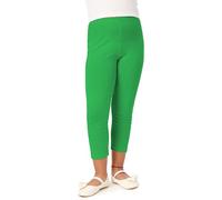 Merry Style Leggins 3/4 para niñas Mallas Deportivas Pantalones Piratas Leggins Infantiles de Viscosa Ropa de Deporte Leggings Capri para Niña MS10-131 (Verde, 158 cm)