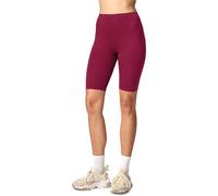 Merry Style Leggins Cortos Mallas Deportivas Mujer Shorts Pantalones Cortos para Verano de Mujeres MS10-145 (Borgoña, L)