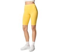 Merry Style Leggins Cortos Mallas Deportivas Mujer Shorts Pantalones Cortos para Verano de Mujeres MS10-145 (Amarillo, L)