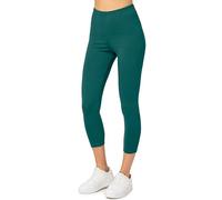 Merry Style Leggins Cortos Mujer 3/4 Algodón Deportivos Capri MS10-199 | Pantalones piratas suaves, elásticos y cómodos; mallas de algodón para yoga, gimnasio, deporte, fitness y uso diario