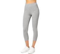 Merry Style Leggins Cortos Mujer 3/4 Algodón Deportivos Capri MS10-199 | Pantalones piratas suaves, elásticos y cómodos; mallas de algodón para yoga, gimnasio, deporte, fitness y uso diario